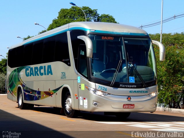 Viação Garcia 7526 na cidade de Maringá, Paraná, Brasil, por Edivaldo Carvalho. Número da foto: #4362237.