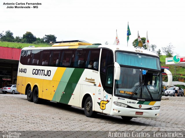 Empresa Gontijo de Transportes 14140 na cidade de João Monlevade, Minas Gerais, Brasil, por Antonio Carlos Fernandes. Número da foto: #4361493.