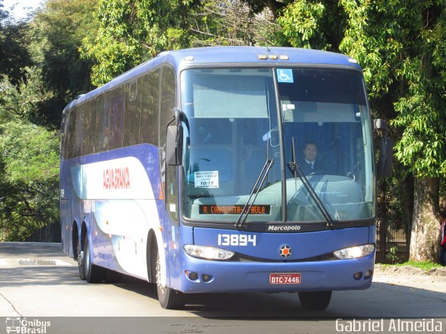 Viação Águia Branca 13894 na cidade de São Paulo, São Paulo, Brasil, por Gabriel Almeida. Número da foto: #4361952.