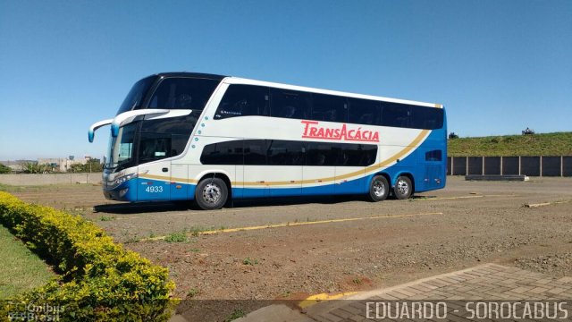 TransAcácia Turismo 4933 na cidade de Maringá, Paraná, Brasil, por EDUARDO - SOROCABUS. Número da foto: #4382599.