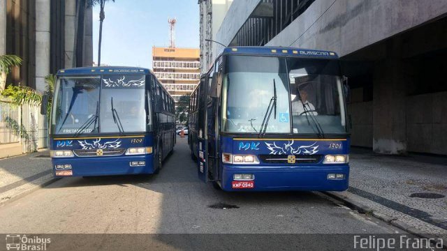 MK Fretamento e Turismo 1301 na cidade de Rio de Janeiro, Rio de Janeiro, Brasil, por Felipe França. Número da foto: #4382969.