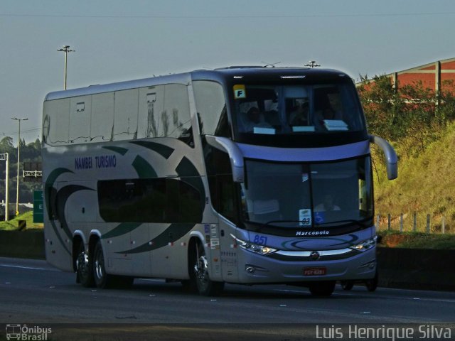 Nambei Turismo 851 na cidade de Três Corações, Minas Gerais, Brasil, por Luis Henrique Silva. ID da foto: 4383641.