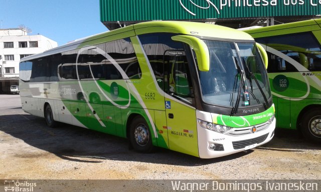 Expresso Princesa dos Campos 6682 na cidade de Curitiba, Paraná, Brasil, por Wagner Domingos Ivanesken. Número da foto: #4384572.