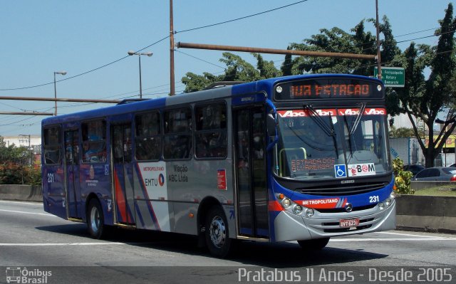 Auto Viação ABC 231 na cidade de São Bernardo do Campo, São Paulo, Brasil, por Cristiano Soares da Silva. ID da foto: 4384242.