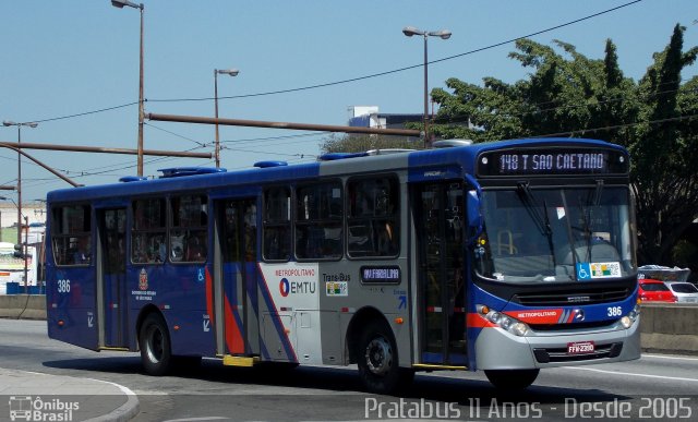 Trans Bus Transportes Coletivos 386 na cidade de São Bernardo do Campo, São Paulo, Brasil, por Cristiano Soares da Silva. ID da foto: 4384237.