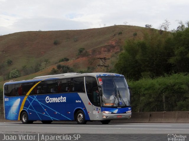 Viação Cometa 5513 na cidade de Aparecida, São Paulo, Brasil, por João Victor. ID da foto: 4384163.