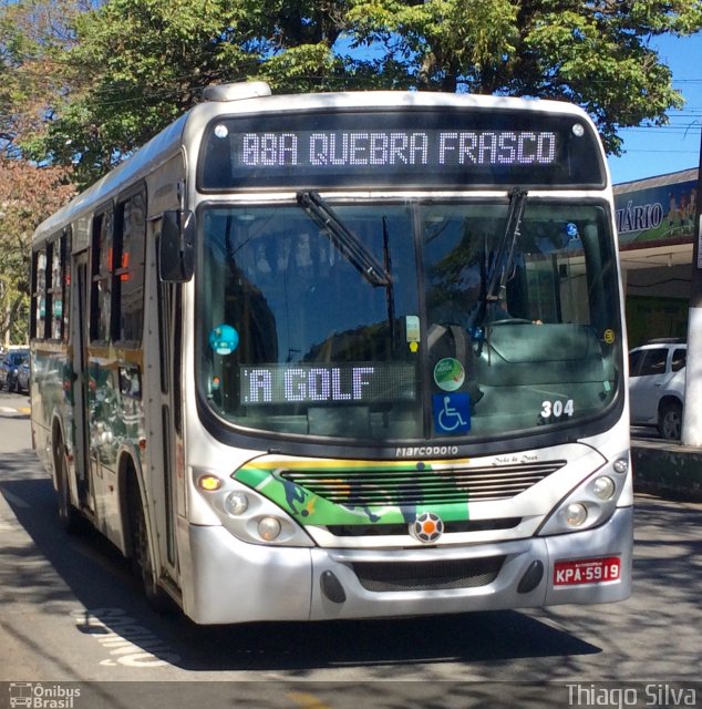 Viação Dedo de Deus 304 na cidade de Teresópolis, Rio de Janeiro, Brasil, por Thiago Silva. ID da foto: 4387296.