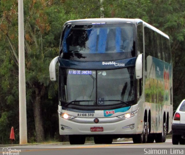 Auto Viação 1001 RJ 108.592 na cidade de Campos dos Goytacazes, Rio de Janeiro, Brasil, por Saimom  Lima. ID da foto: 4386538.