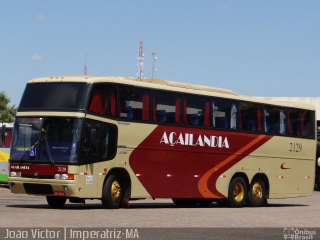 Viação Açailândia 2129 na cidade de Imperatriz, Maranhão, Brasil, por João Victor. ID da foto: 4390166.