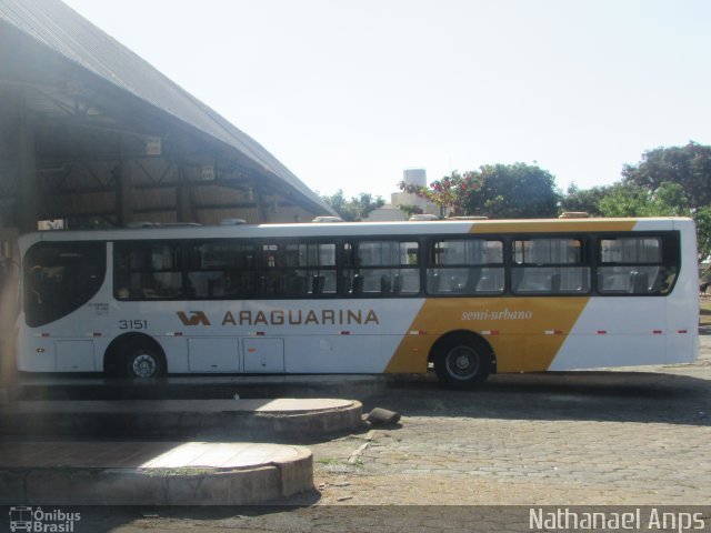 Viação Araguarina 3151 na cidade de Inhumas, Goiás, Brasil, por Nathanael de Jesus  Azevedo. Número da foto: #4389095.
