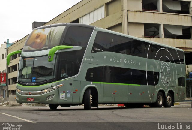 Viação Garcia 7197 na cidade de Rio de Janeiro, Rio de Janeiro, Brasil, por Lucas Lima. Número da foto: #4389124.
