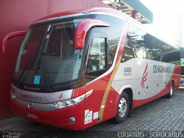 Viação Ouro Branco 16883 na cidade de São Paulo, São Paulo, Brasil, por EDUARDO - SOROCABUS. ID da foto: 4388893.