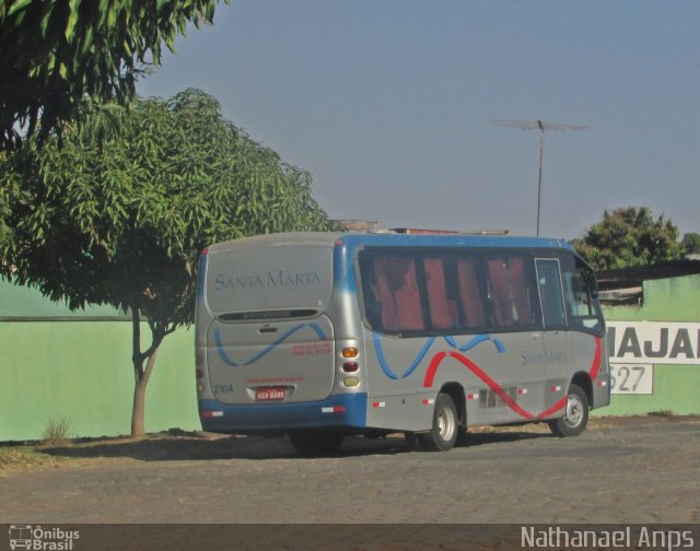 Expresso Santa Marta 2104 na cidade de Inhumas, Goiás, Brasil, por Nathanael de Jesus  Azevedo. ID da foto: 4389094.