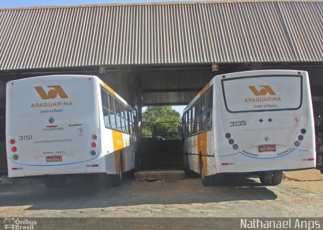 Viação Araguarina 3135 na cidade de Inhumas, Goiás, Brasil, por Nathanael de Jesus  Azevedo. Número da foto: #4389090.