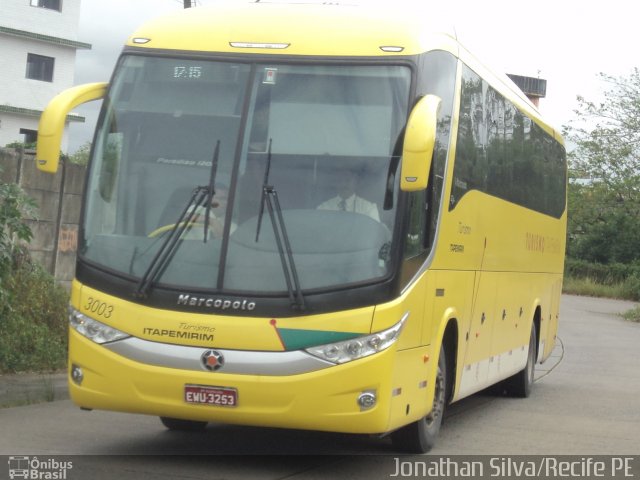 Viação Itapemirim 3003 na cidade de Recife, Pernambuco, Brasil, por Jonathan Silva. Número da foto: #4390793.