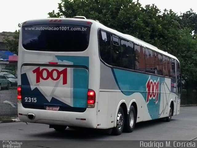 Auto Viação 1001 2315 na cidade de São Paulo, São Paulo, Brasil, por Jonathan  Aguiar Correa. Número da foto: #4392550.