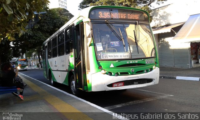 Padova Coletivos 3505 na cidade de Campinas, São Paulo, Brasil, por Matheus Gabriel dos Santos. ID da foto: 4391675.