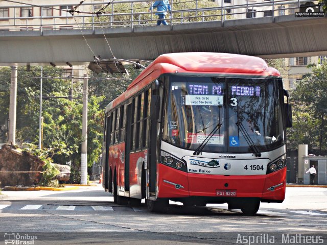 Himalaia Transportes > Ambiental Transportes Urbanos 4 1504 na cidade de São Paulo, São Paulo, Brasil, por Asprilla Matheus. ID da foto: 4392828.