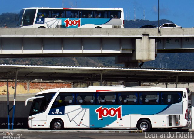 Auto Viação 1001 RJ 108.603 na cidade de Rio de Janeiro, Rio de Janeiro, Brasil, por Leonardo Fidelli. ID da foto: 4393426.