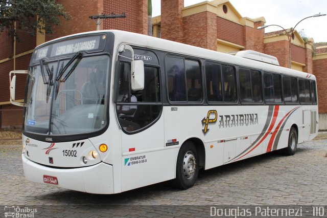 Paraibuna Transportes 15002 na cidade de Leopoldina, Minas Gerais, Brasil, por Douglas Paternezi. ID da foto: 4393811.