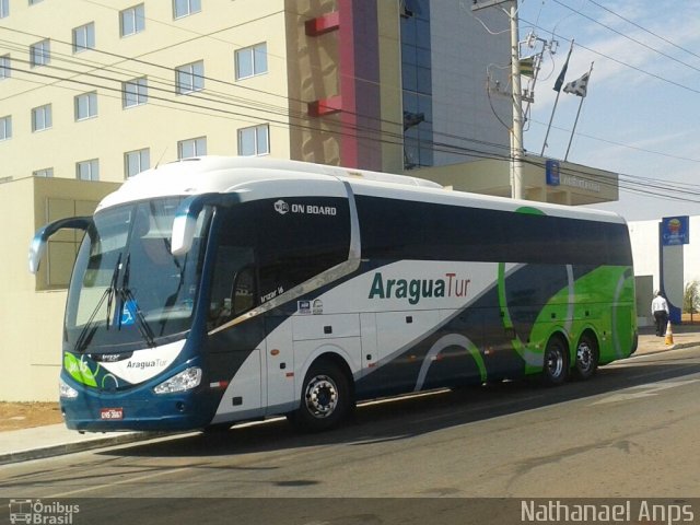 Araguatur Turismo 3035 na cidade de Anápolis, Goiás, Brasil, por Nathanael de Jesus  Azevedo. Número da foto: #4394065.
