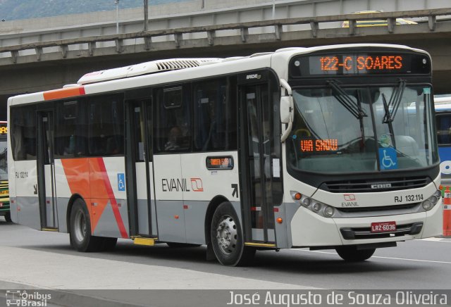 Evanil Transportes e Turismo RJ 132.114 na cidade de Rio de Janeiro, Rio de Janeiro, Brasil, por José Augusto de Souza Oliveira. Número da foto: #4394755.