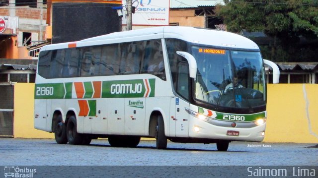 Empresa Gontijo de Transportes 21360 na cidade de Cachoeiro de Itapemirim, Espírito Santo, Brasil, por Saimom  Lima. Número da foto: #4394567.