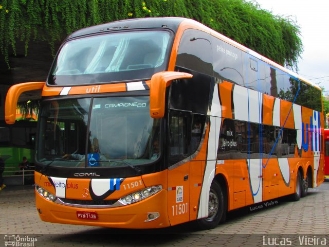 UTIL - União Transporte Interestadual de Luxo 11501 na cidade de Belo Horizonte, Minas Gerais, Brasil, por Lucas Vieira. Número da foto: #4396362.