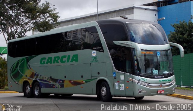 Viação Garcia 7007 na cidade de São Paulo, São Paulo, Brasil, por Cristiano Soares da Silva. ID da foto: 4396128.