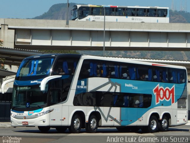 Auto Viação 1001 RJ 108.311 na cidade de Rio de Janeiro, Rio de Janeiro, Brasil, por André Luiz Gomes de Souza. Número da foto: #4397741.
