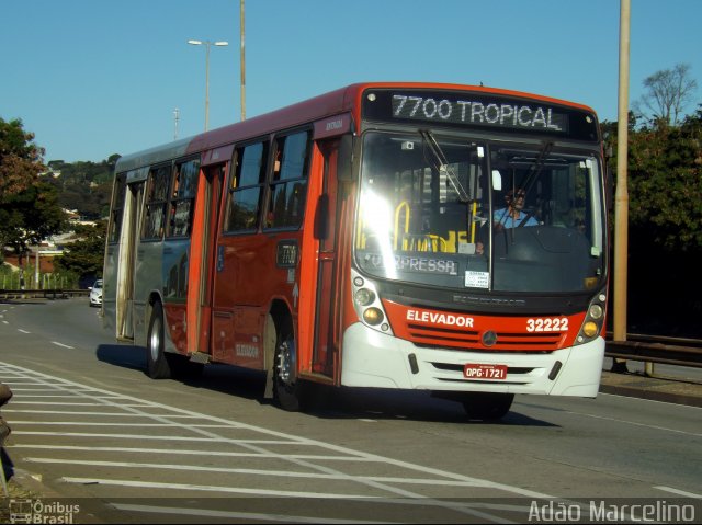 Transvia Transporte Coletivo 32222 na cidade de Belo Horizonte, Minas Gerais, Brasil, por Adão Raimundo Marcelino. Número da foto: #4401375.