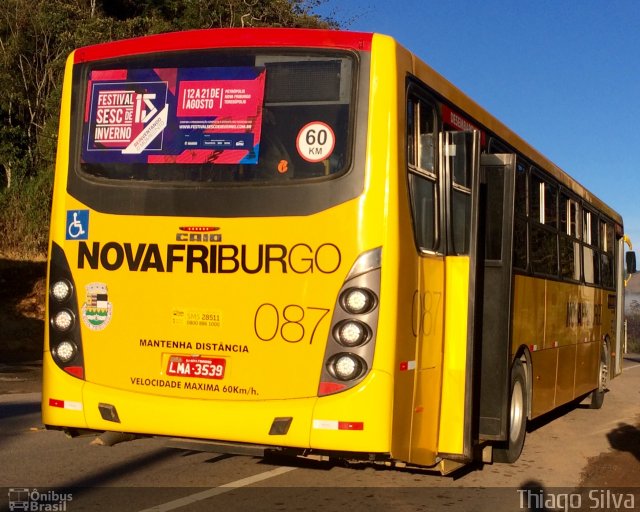 FAOL - Friburgo Auto Ônibus 087 na cidade de Teresópolis, Rio de Janeiro, Brasil, por Thiago Silva. ID da foto: 4399669.