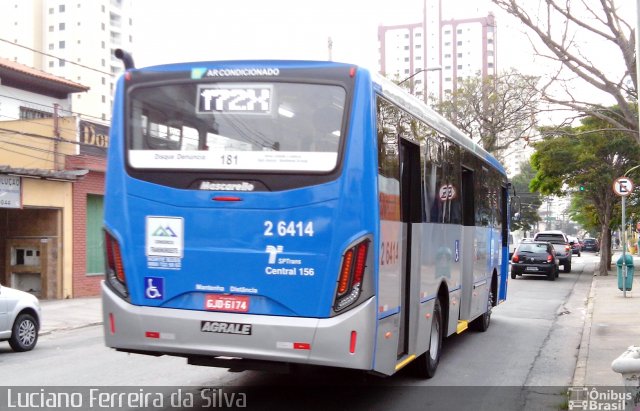 Transcooper > Norte Buss 2 6414 na cidade de São Paulo, São Paulo, Brasil, por Luciano Ferreira da Silva. ID da foto: 4401246.