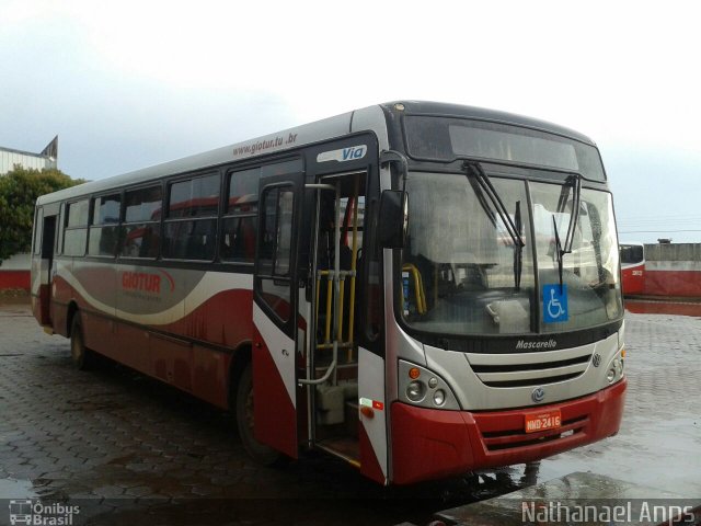 Giotur Transportes e Turismo 310109 na cidade de Anápolis, Goiás, Brasil, por Nathanael de Jesus  Azevedo. Número da foto: #4401851.