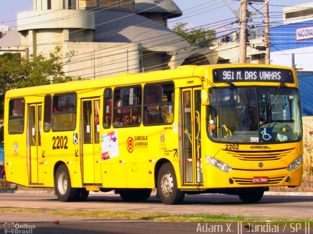 Viação Jundiaiense 2202 na cidade de Jundiaí, São Paulo, Brasil, por Adam Xavier Rodrigues Lima. Número da foto: #4365661.