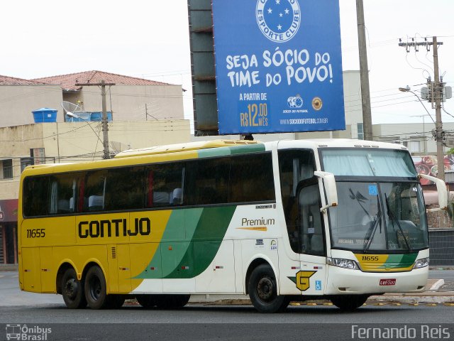 Empresa Gontijo de Transportes 11655 na cidade de Uberaba, Minas Gerais, Brasil, por Fernando Reis. ID da foto: 4364937.