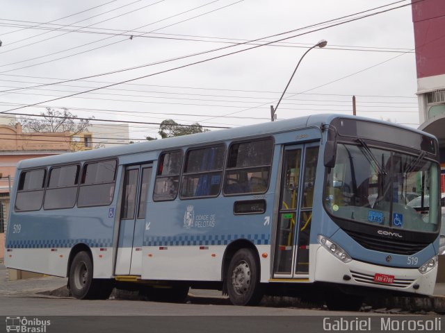 Viação Nossa Senhora Conquistadora 519 na cidade de Pelotas, Rio Grande do Sul, Brasil, por Gabriel  Morosoli. ID da foto: 4363048.