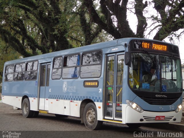 Viação Nossa Senhora Conquistadora 512 na cidade de Pelotas, Rio Grande do Sul, Brasil, por Gabriel  Morosoli. Número da foto: #4363071.