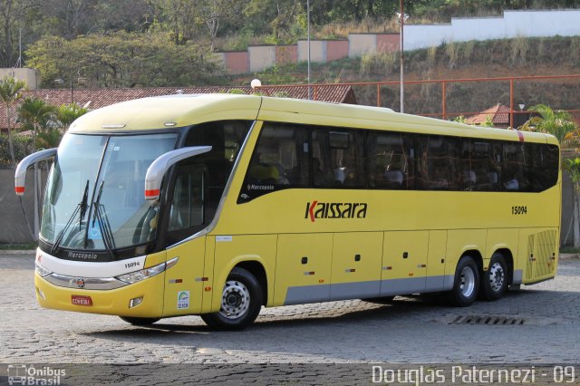 Kaissara - Viação Caiçara 15094 na cidade de Leopoldina, Minas Gerais, Brasil, por Douglas Paternezi. ID da foto: 4364752.