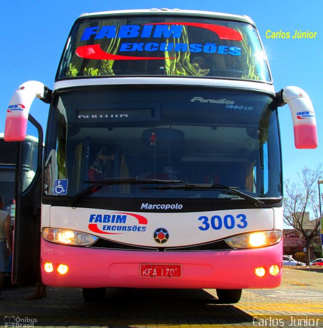 Fabim Excursões 3003 na cidade de Goiânia, Goiás, Brasil, por Carlos Júnior. ID da foto: 4365038.