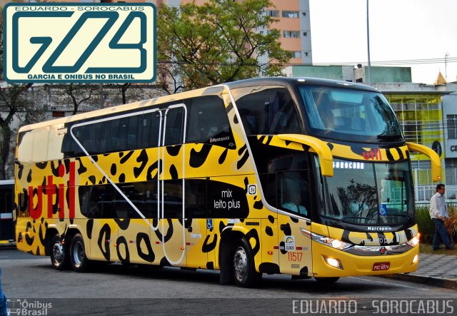 UTIL - União Transporte Interestadual de Luxo 11517 na cidade de Sorocaba, São Paulo, Brasil, por EDUARDO - SOROCABUS. Número da foto: #4402879.