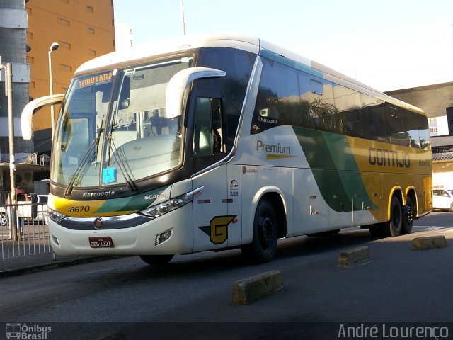 Empresa Gontijo de Transportes 18670 na cidade de Belo Horizonte, Minas Gerais, Brasil, por André Lourenço de Freitas. Número da foto: #4403389.