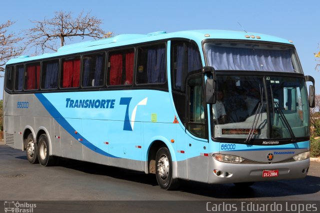Transnorte - Transporte e Turismo Norte de Minas 66000 na cidade de Montes Claros, Minas Gerais, Brasil, por Carlos Eduardo Lopes. Número da foto: #4405063.