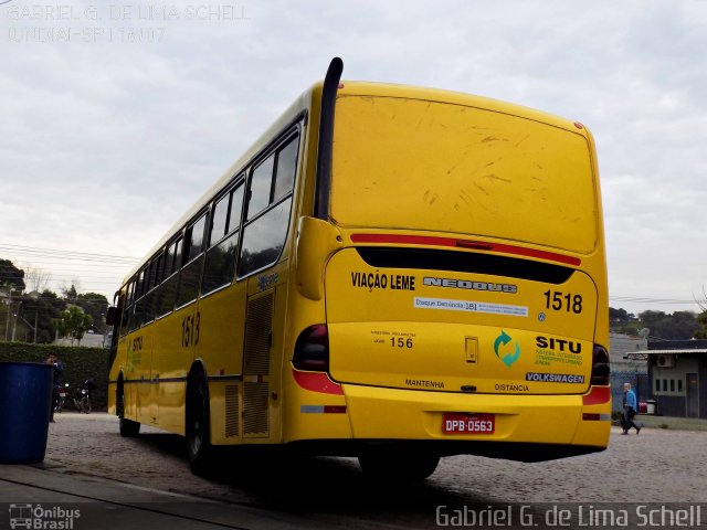 Viação Leme 1518 na cidade de Jundiaí, São Paulo, Brasil, por Gabriel Giacomin de Lima. Número da foto: #4405931.