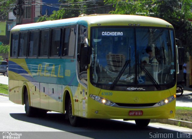 Viação Real Ita 63820 na cidade de Cachoeiro de Itapemirim, Espírito Santo, Brasil, por Saimom  Lima. ID da foto: 4405152.