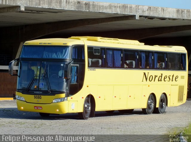 Viação Nordeste 9080 na cidade de João Pessoa, Paraíba, Brasil, por Felipe Pessoa de Albuquerque. Número da foto: #4405953.