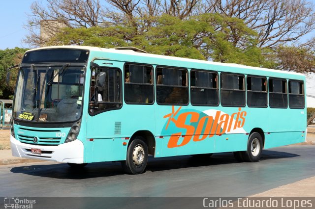 Solaris Transportes 100 na cidade de Montes Claros, Minas Gerais, Brasil, por Carlos Eduardo Lopes. ID da foto: 4405068.