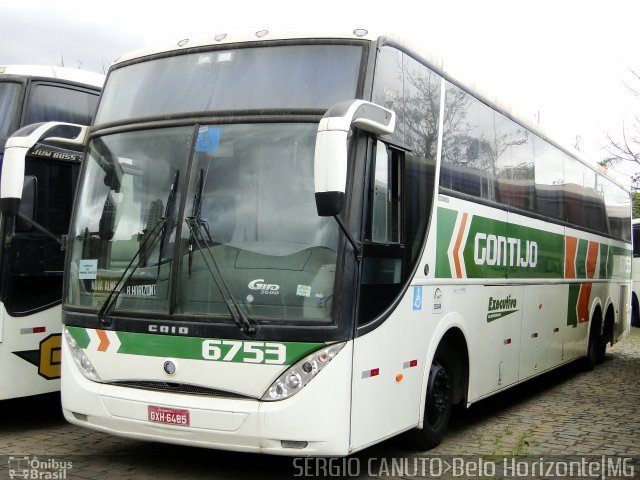 Empresa Gontijo de Transportes 6753 na cidade de Belo Horizonte, Minas Gerais, Brasil, por Sérgio Augusto Braga Canuto. ID da foto: 4406428.