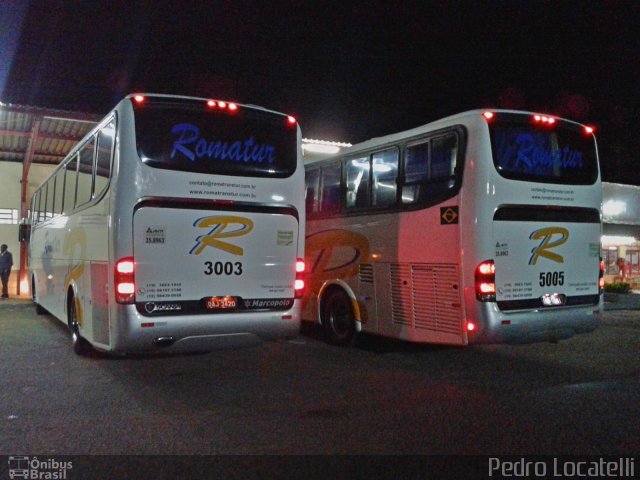 Romatur Transportadora Turística 3003 na cidade de Santo Antônio de Posse, São Paulo, Brasil, por Pedro Locatelli. ID da foto: 4408308.