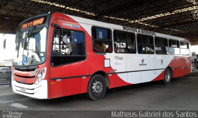 Itajaí Transportes Coletivos 2981 na cidade de Campinas, São Paulo, Brasil, por Matheus Gabriel dos Santos. ID da foto: 4408913.